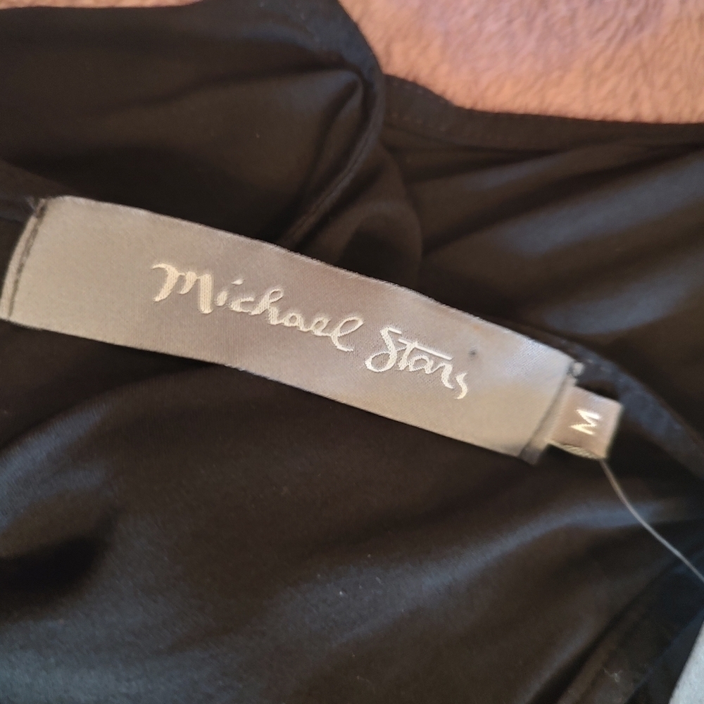 Michael Stars Medium Black Rayon Dress! NWT - Picture 12 of 13